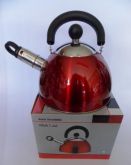 Chaleira 1,6 Lt - Aço Inox Vermelho